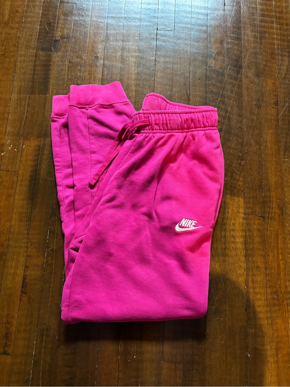 Nike Woman’s Bright Pink Fleece Joggers with Logo